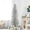 6Ft Pencil Artificial Christmas Tree (Blue/Champagne/Silver)